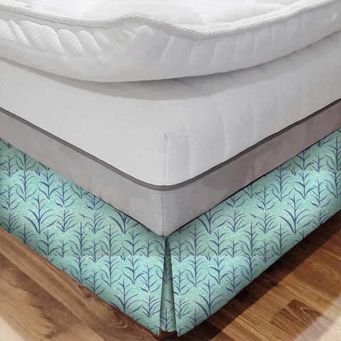 Simba Print Peacock Bed Base Valance
