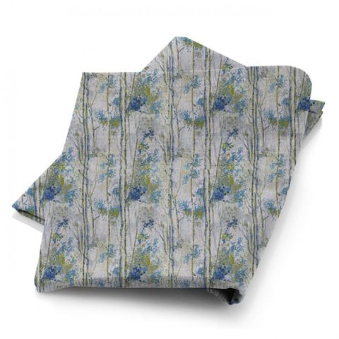 Silver Birch Larkspur Fabric