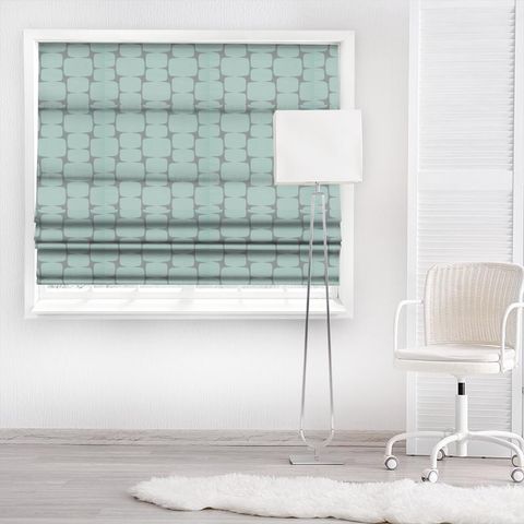 Lohko Mist / Graphite Made To Measure Roman Blind