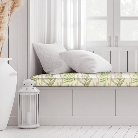 Athyrium Hessian Apple And Pebble Box Cushion