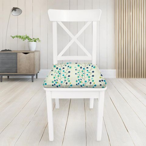 Berry Tree Peacock Powder Blue Lime And Neutral Seat Pad Cover