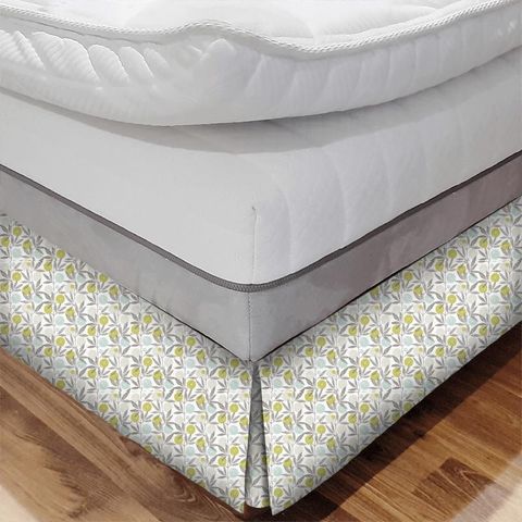 Blomma Kiwi / Pumice / Marine Bed Base Valance