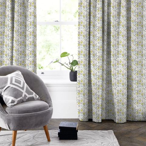 Blomma Kiwi / Pumice / Marine Made To Measure Curtain