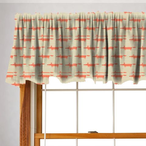 Mr Fox Neutral And Paprika Valance