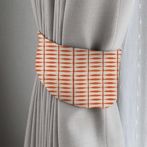 Shibori Chilli / Linen Tieback