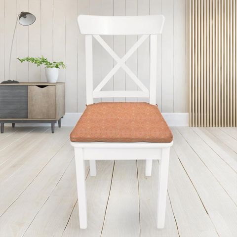Kateri Tangerine Seat Pad Cover