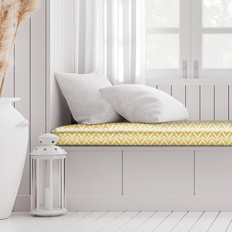 Dhurrie Sauterne Box Cushion