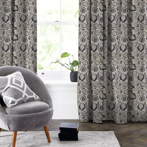 Esme Charcoal Made To Measure Curtain