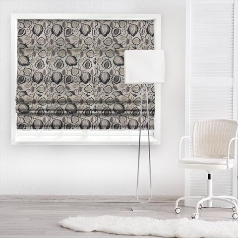 Esme Charcoal Made To Measure Roman Blind
