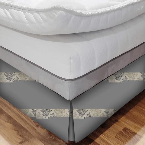 Jessie Charcoal Bed Base Valance