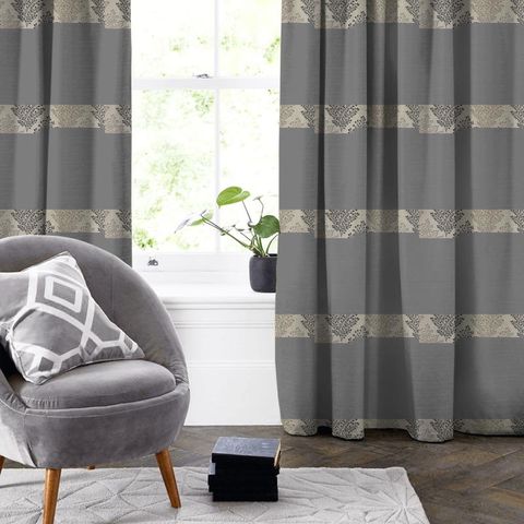 Jessie Charcoal Made To Measure Curtain
