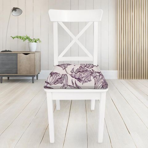 Cecily Lavender Seat Pad Cover