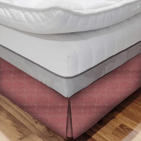 Evie Raspberry Bed Base Valance