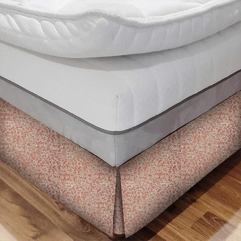 Little Leaf Burnt Orange Bed Base Valance