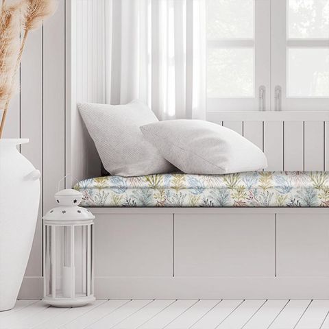Coral Tropical Box Cushion