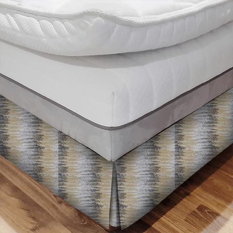 Byron Ochre Bed Base Valance