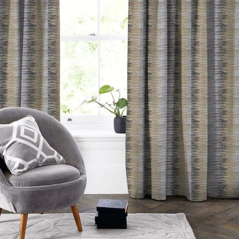Byron Ochre Made To Measure Curtain