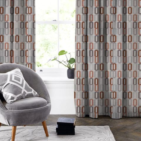 Dahl Terracotta Made To Measure Curtain
