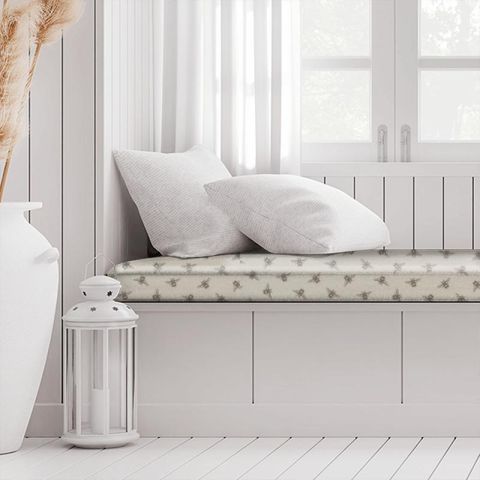 Bees Linen Box Cushion