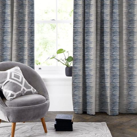 Byron Blue Made To Measure Curtain