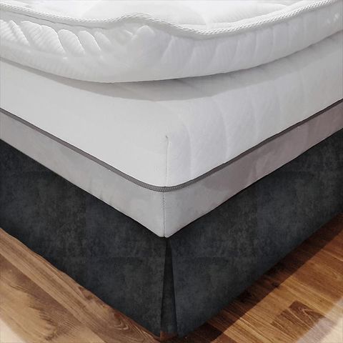 Opulence Charcoal Bed Base Valance