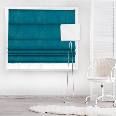 Opulence Teal Made To Measure Roman Blind