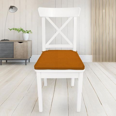 Panama Clementine Seat Pad Cover