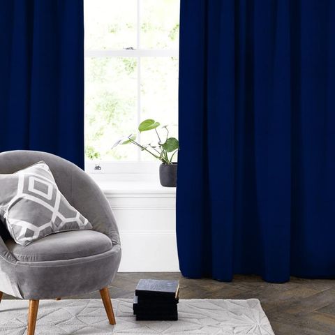 Panama Indigo Made To Measure Curtain