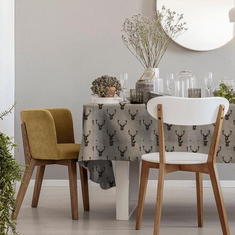 Stags Charcoal Tablecloth