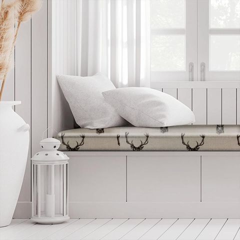 Stags Charcoal Box Cushion