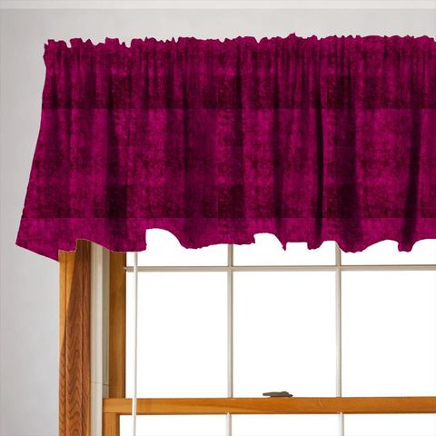 Velvet Fuchsia Valance