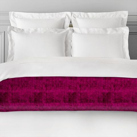 Velvet Fuchsia Bed Runner