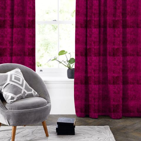 Velvet Fuchsia Made To Measure Curtain