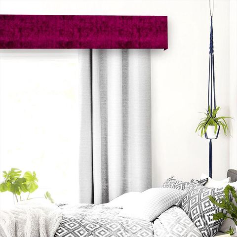 Velvet Fuchsia Pelmet