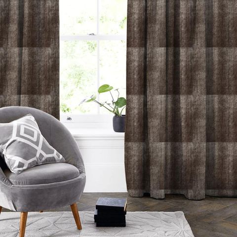 Velvet Taupe Made To Measure Curtain