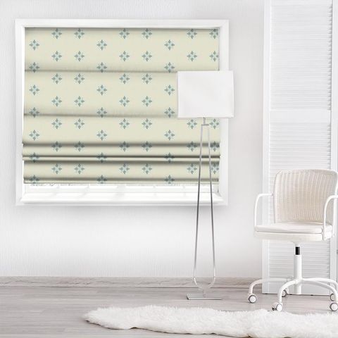 Daphne French blue Made To Measure Roman Blind
