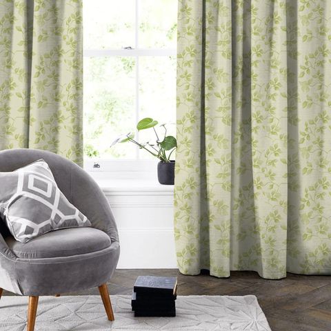 Ivy Celery Made To Measure Curtain