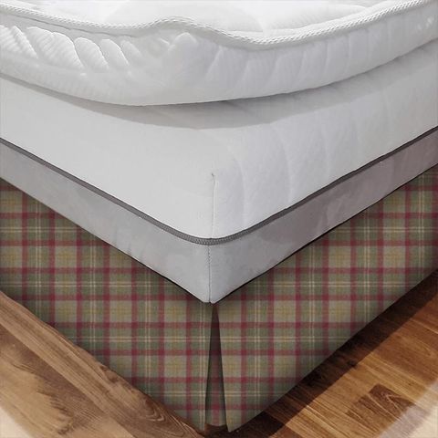 Oban Plaid Mountain View Bed Base Valance