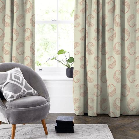 Penny Coral Made To Measure Curtain