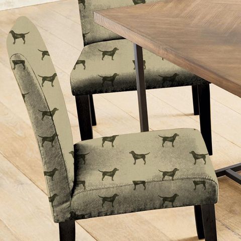 Lucy Labradour Linen Seat Pad Cover