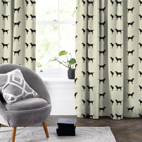 Lucy Labradour Natural Made To Measure Curtain