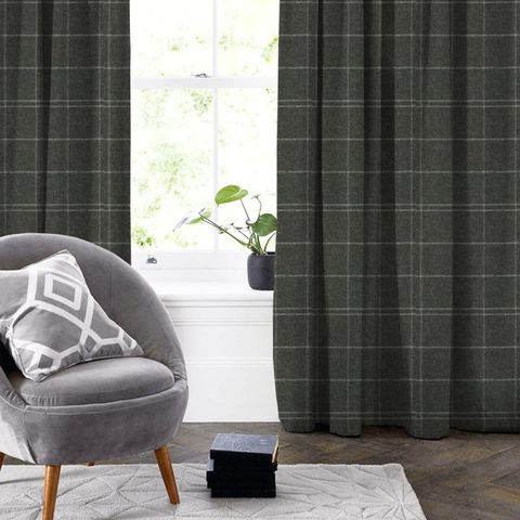 Siegfried Check Soot Made To Measure Curtain