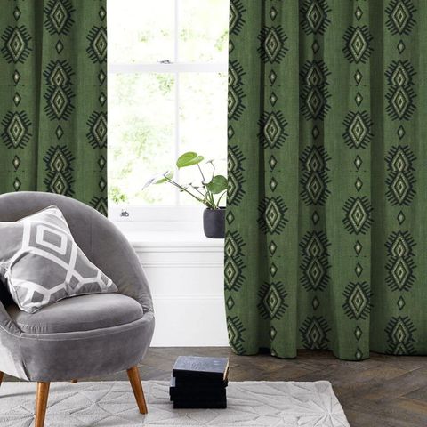 Sirata Green Made To Measure Curtain