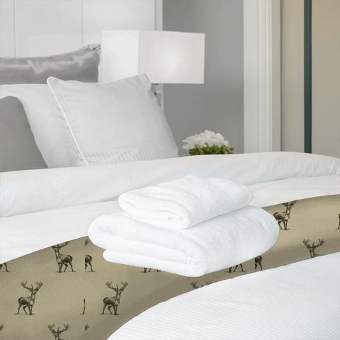 Stewart Stag Linen Bed Runner