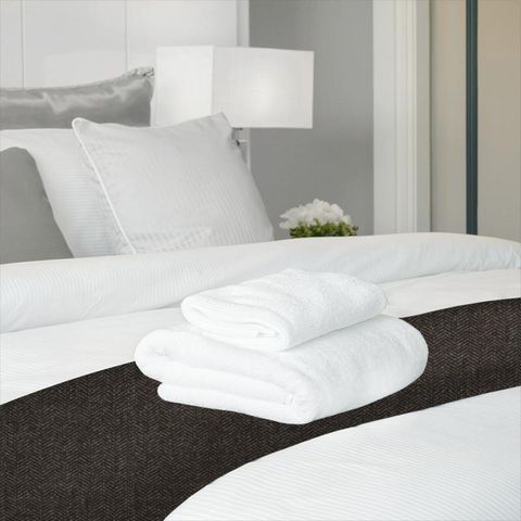 Tristan Herringbone Soot Bed Runner