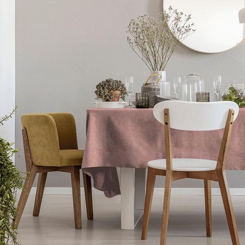 Wool Herringbone Candyfloss Tablecloth