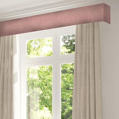 Wool Herringbone Candyfloss Pelmet