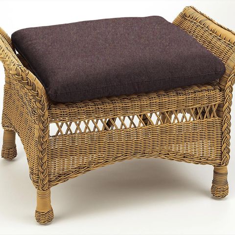 Wool Herringbone Lavender Box Cushion