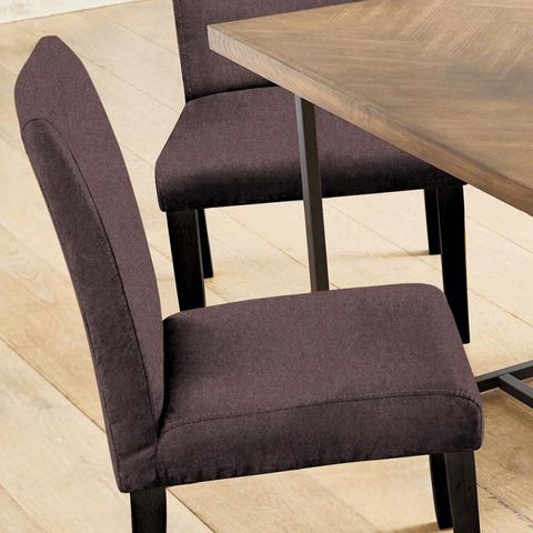 Wool Herringbone Lavender Seat Pad Cover