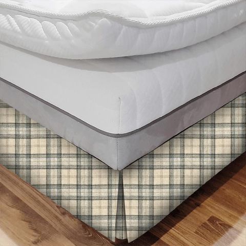 Wool Plaid Bamburgh Bed Base Valance